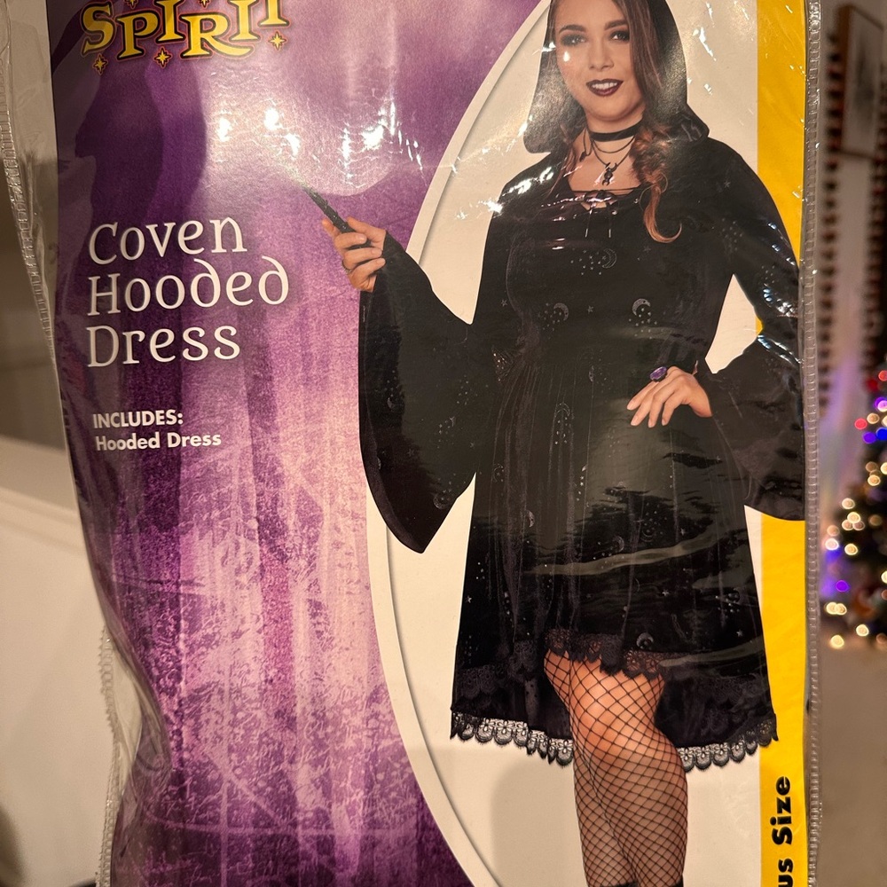 Spirit Coven Hooded Dress - Black